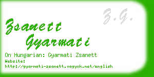 zsanett gyarmati business card